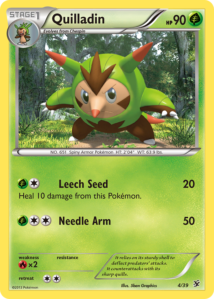 Quilladin (4/39) [XY: Kalos Starter Set] | Pegasus Games WI