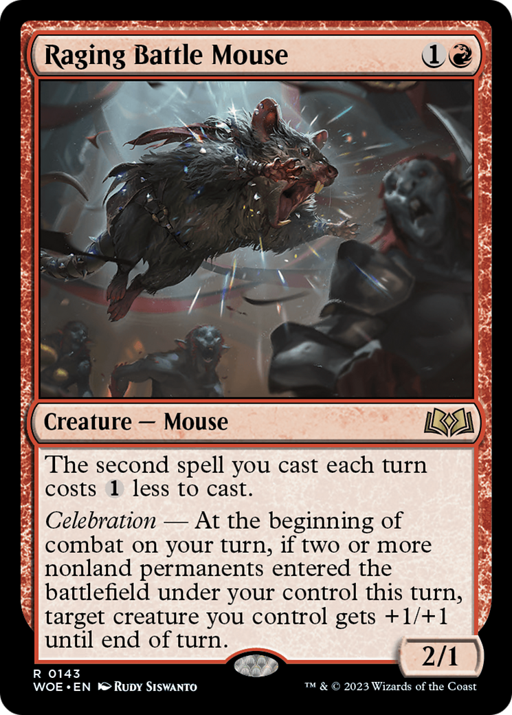 Raging Battle Mouse [Wilds of Eldraine] | Pegasus Games WI