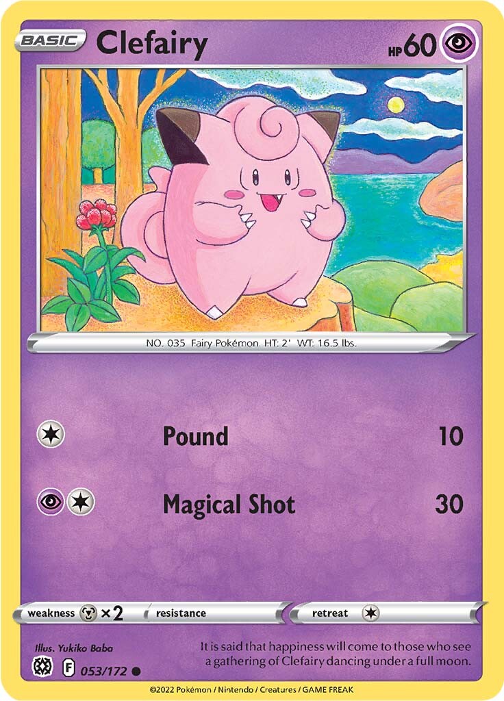 Clefairy (053/172) [Sword & Shield: Brilliant Stars] | Pegasus Games WI