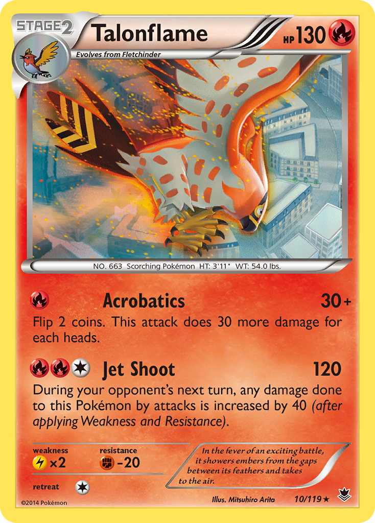 Talonflame (10/119) [XY: Phantom Forces] | Pegasus Games WI