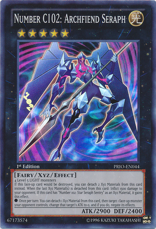 Number C102: Archfiend Seraph [PRIO-EN044] Super Rare | Pegasus Games WI