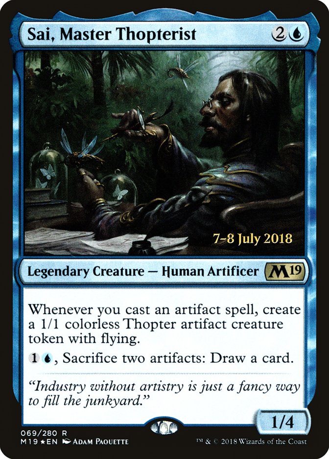 Sai, Master Thopterist [Core Set 2019 Prerelease Promos] | Pegasus Games WI