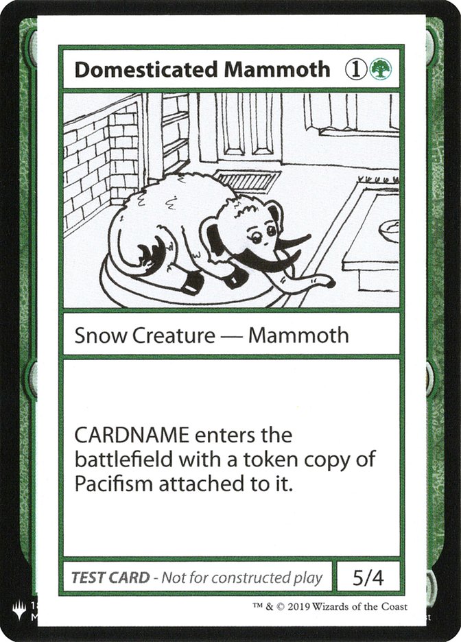 Domesticated Mammoth [Mystery Booster Playtest Cards] | Pegasus Games WI
