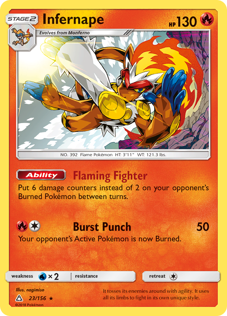 Infernape (23/156) [Sun & Moon: Ultra Prism] | Pegasus Games WI