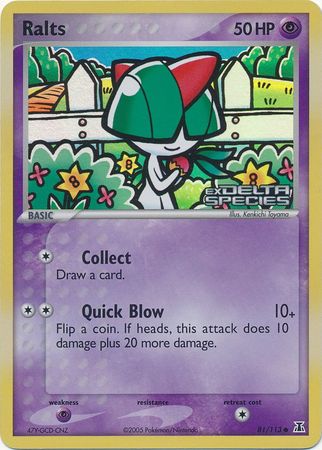 Ralts (81/113) (Stamped) [EX: Delta Species] | Pegasus Games WI