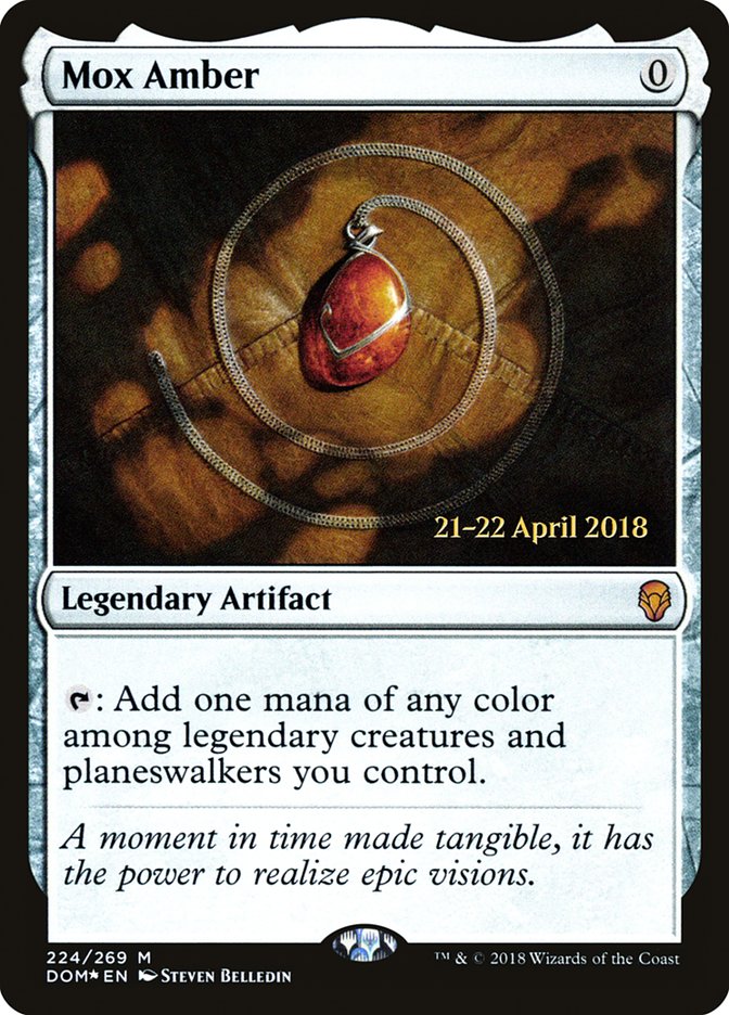 Mox Amber [Dominaria Prerelease Promos] | Pegasus Games WI