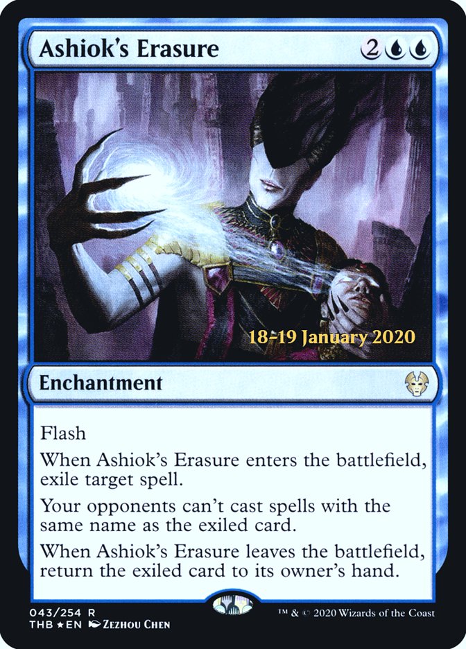 Ashiok's Erasure [Theros Beyond Death Prerelease Promos] | Pegasus Games WI