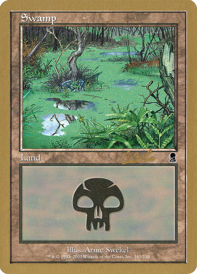 Swamp (cr340) (Carlos Romao) [World Championship Decks 2002] | Pegasus Games WI