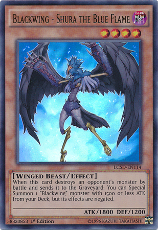 Blackwing - Shura the Blue Flame [LC5D-EN114] Ultra Rare | Pegasus Games WI