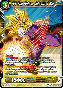 SS Son Gohan, Inherited Will (BT17-096) [Ultimate Squad] | Pegasus Games WI