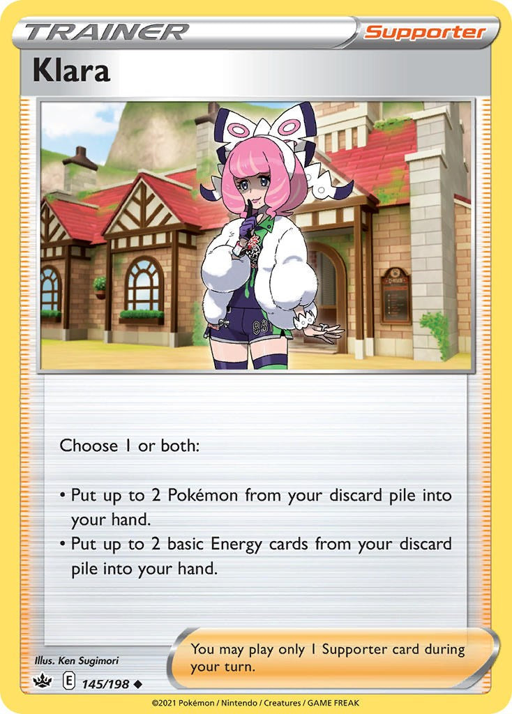 Klara (145/198) (Cosmos Foil) [Sword & Shield: Chilling Reign] | Pegasus Games WI