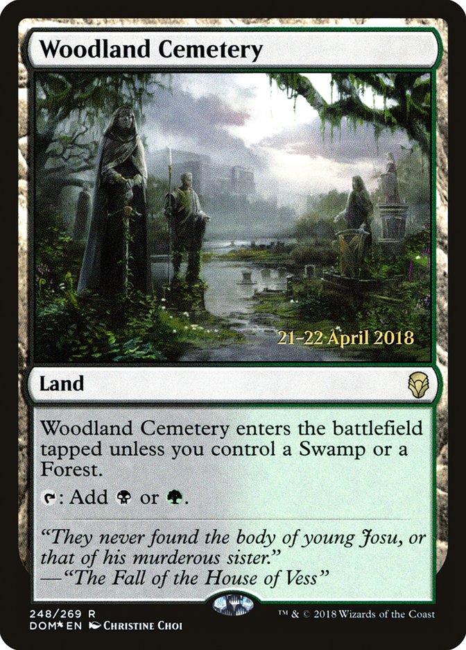 Woodland Cemetery [Dominaria Prerelease Promos] | Pegasus Games WI