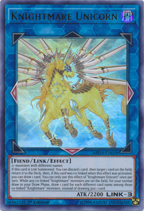 Knightmare Unicorn [MP19-EN028] Ultra Rare | Pegasus Games WI