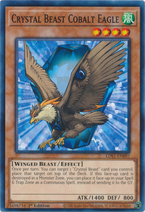 Crystal Beast Cobalt Eagle [LDS1-EN097] Common | Pegasus Games WI