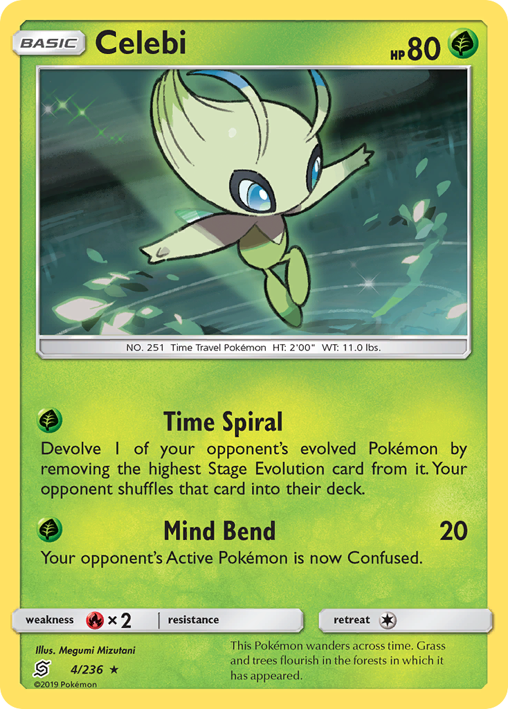 Celebi (4/236) [Sun & Moon: Unified Minds] | Pegasus Games WI