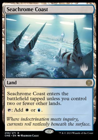 Seachrome Coast (Promo Pack) [Phyrexia: All Will Be One Promos] | Pegasus Games WI