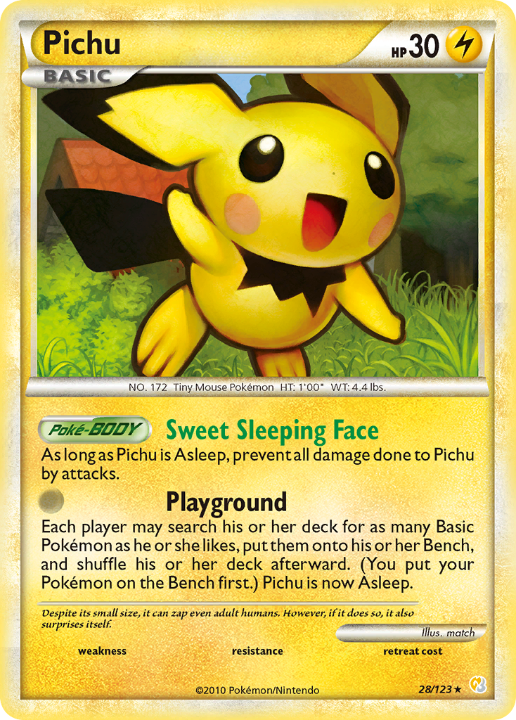 Pichu (28/123) [HeartGold & SoulSilver: Base Set] | Pegasus Games WI