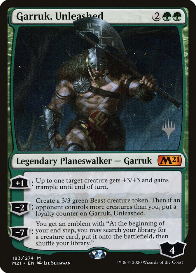 Garruk, Unleashed (Promo Pack) [Core Set 2021 Promos] | Pegasus Games WI