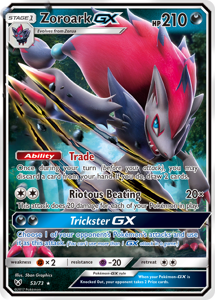 Zoroark GX (53/73) [Sun & Moon: Shining Legends] | Pegasus Games WI