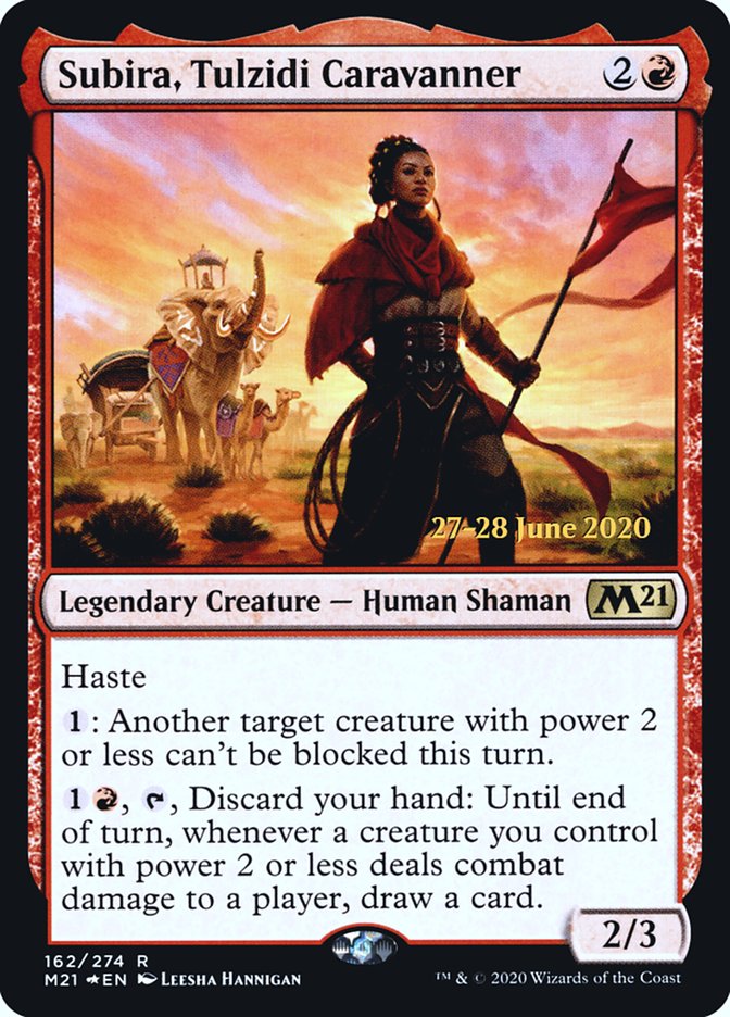 Subira, Tulzidi Caravanner [Core Set 2021 Prerelease Promos] | Pegasus Games WI