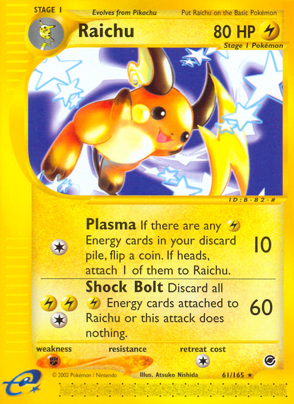 Raichu (61/165) [Expedition: Base Set] | Pegasus Games WI