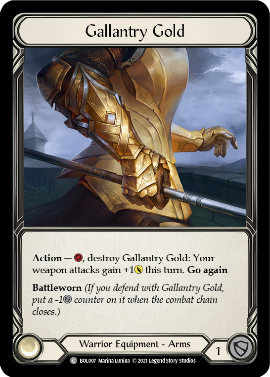 Gallantry Gold [BOL007] (Monarch Boltyn Blitz Deck) | Pegasus Games WI