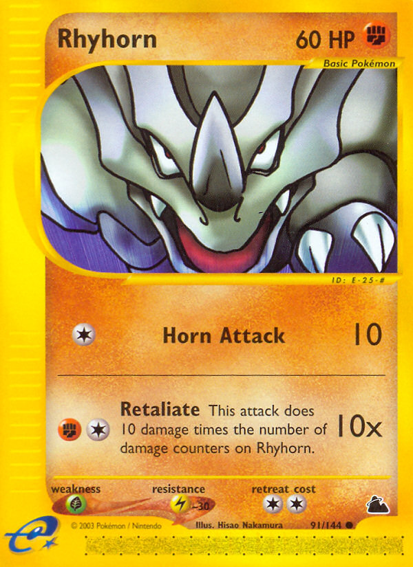 Rhyhorn (91/144) [Skyridge] | Pegasus Games WI