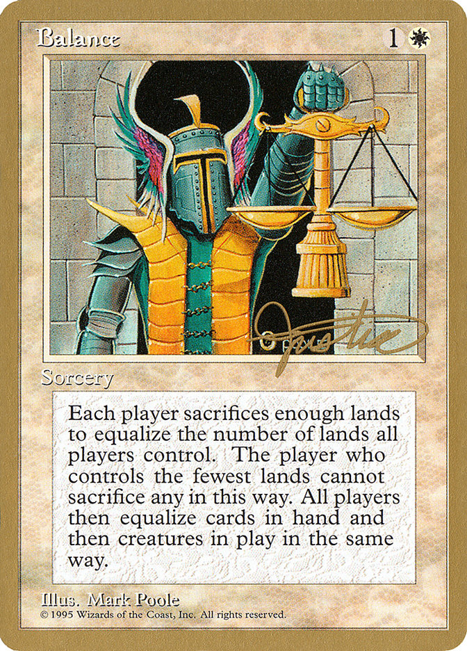 Balance (Mark Justice) [Pro Tour Collector Set] | Pegasus Games WI