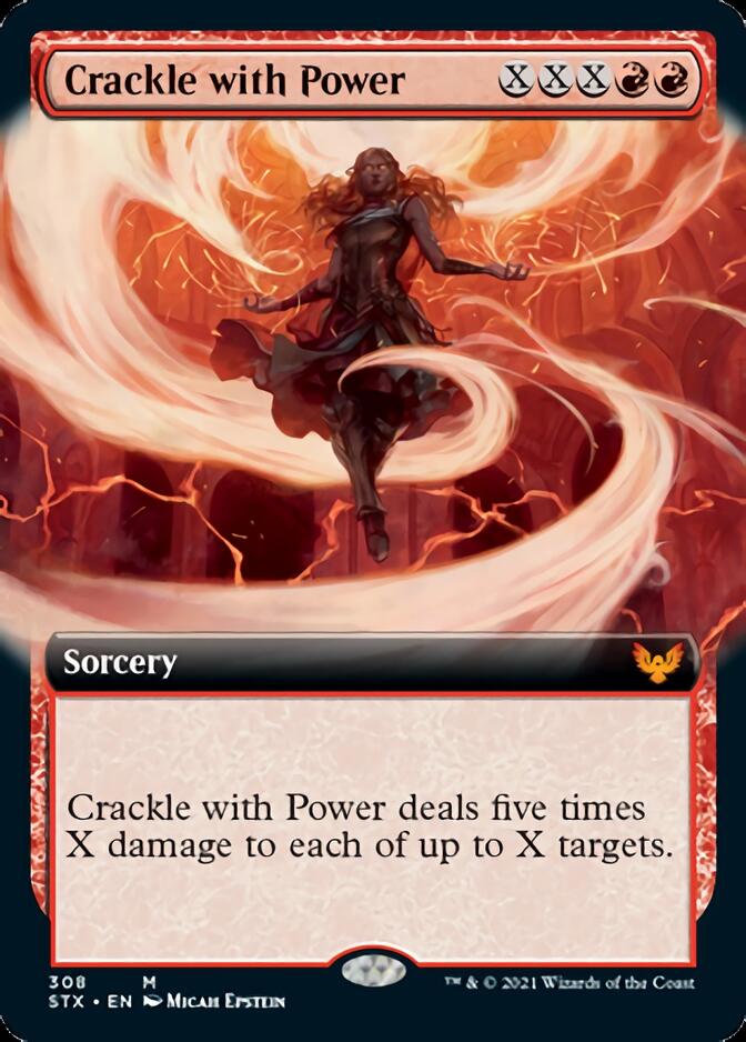 Crackle with Power (Extended Art) [Strixhaven: School of Mages] | Pegasus Games WI