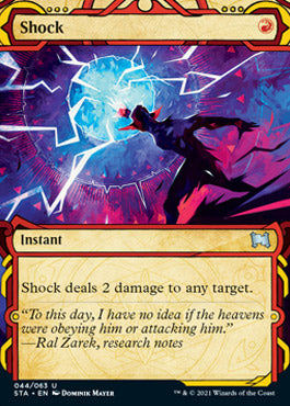 Shock (Foil Etched) [Strixhaven: School of Mages Mystical Archive] | Pegasus Games WI