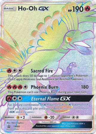 Ho-Oh GX (SM80) (Jumbo Card) [Sun & Moon: Black Star Promos] | Pegasus Games WI