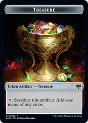 Treasure // Angel Warrior Double-Sided Token [Kaldheim Tokens] | Pegasus Games WI