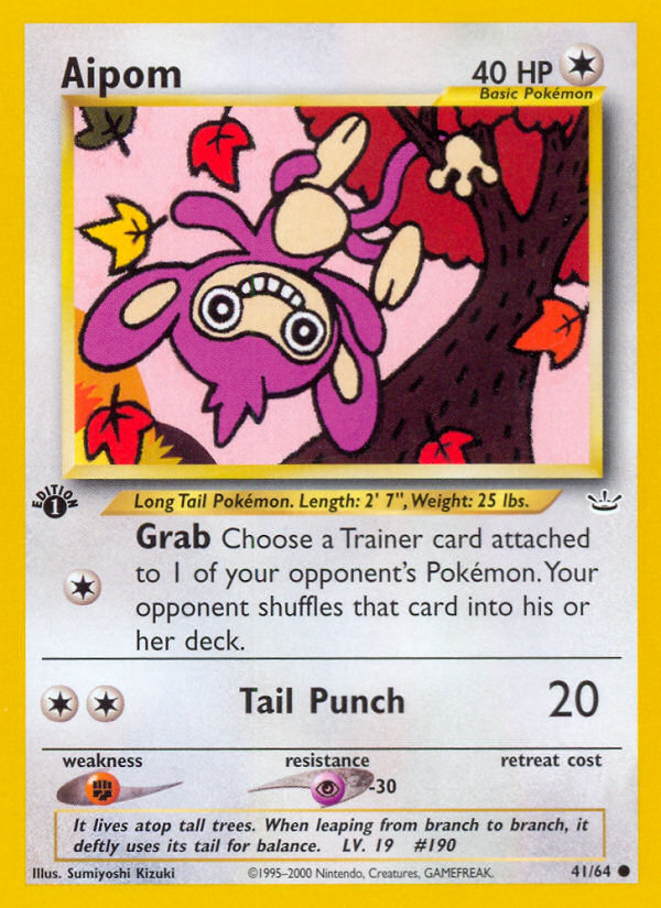 Aipom (41/64) [Neo Revelation 1st Edition] | Pegasus Games WI