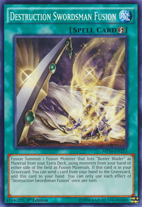Destruction Swordsman Fusion [MP16-EN215] Common | Pegasus Games WI