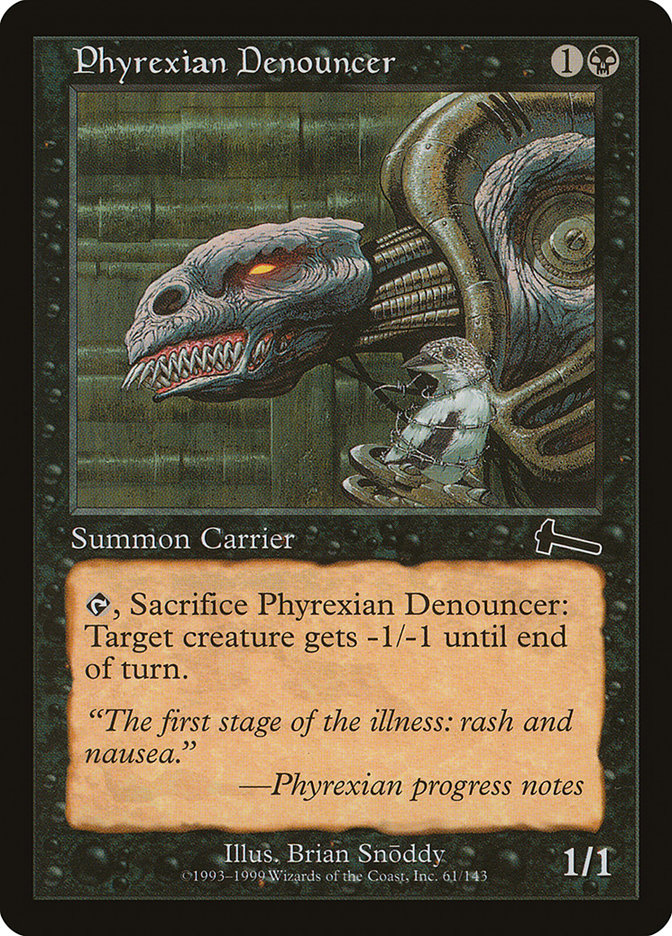 Phyrexian Denouncer [Urza's Legacy] | Pegasus Games WI