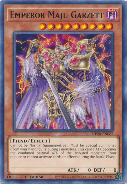 Emperor Maju Garzett [MP20-EN062] Rare | Pegasus Games WI