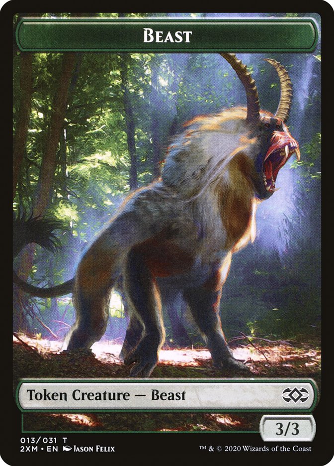 Beast Token [Double Masters Tokens] | Pegasus Games WI