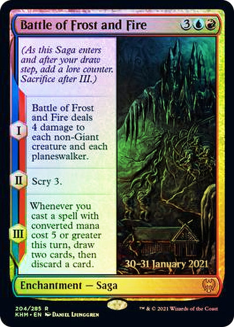 Battle of Frost and Fire [Kaldheim Prerelease Promos] | Pegasus Games WI