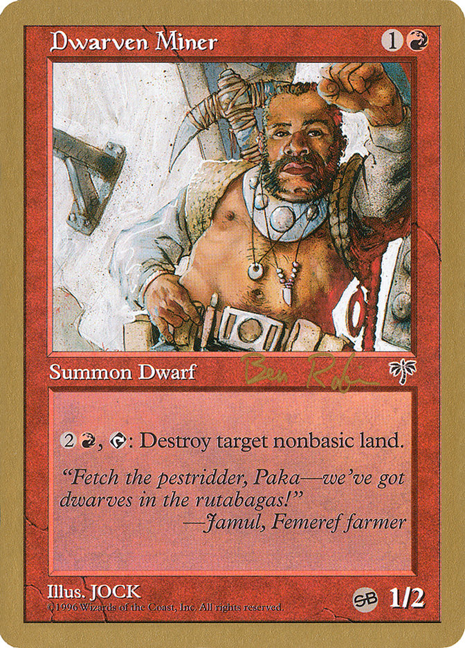 Dwarven Miner (Ben Rubin) (SB) [World Championship Decks 1998] | Pegasus Games WI