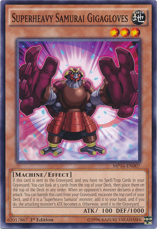 Superheavy Samurai Gigagloves [MP16-EN007] Common | Pegasus Games WI