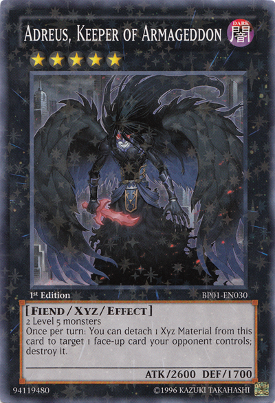 Adreus, Keeper of Armageddon [BP01-EN030] Starfoil Rare | Pegasus Games WI