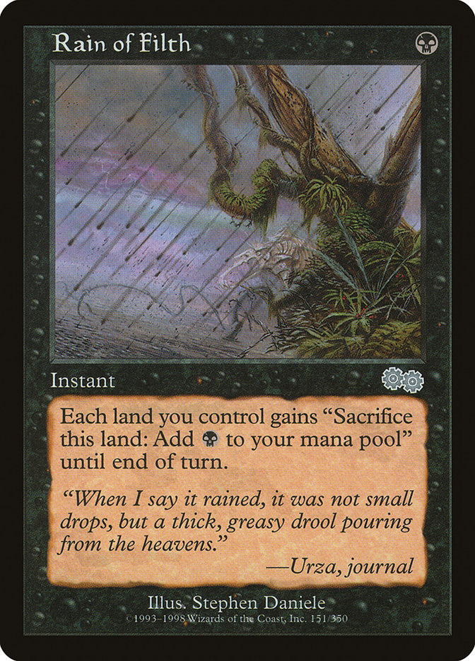 Rain of Filth [Urza's Saga] | Pegasus Games WI