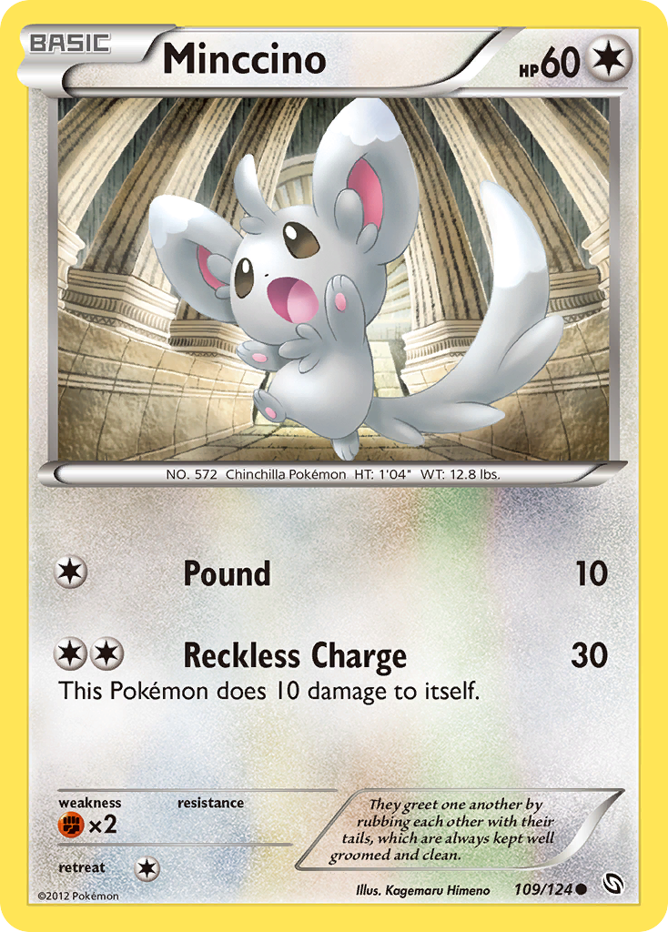 Minccino (109/124) [Black & White: Dragons Exalted] | Pegasus Games WI