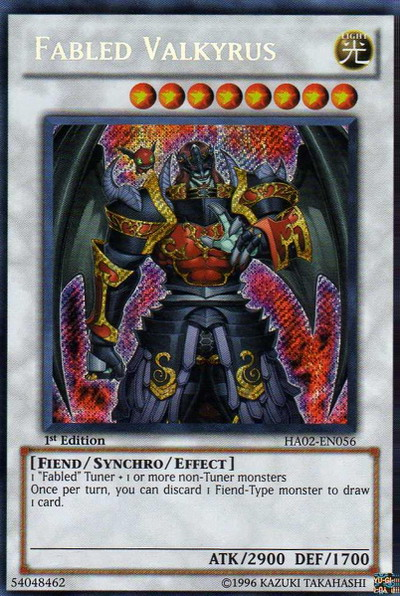 Fabled Valkyrus [HA02-EN056] Secret Rare | Pegasus Games WI