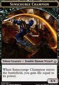 Sunscourge Champion // Cat Double-Sided Token [Hour of Devastation Tokens] | Pegasus Games WI