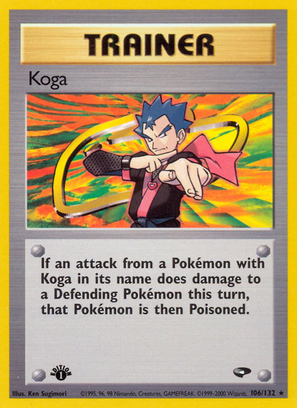 Koga (106/132) [Gym Challenge 1st Edition] | Pegasus Games WI