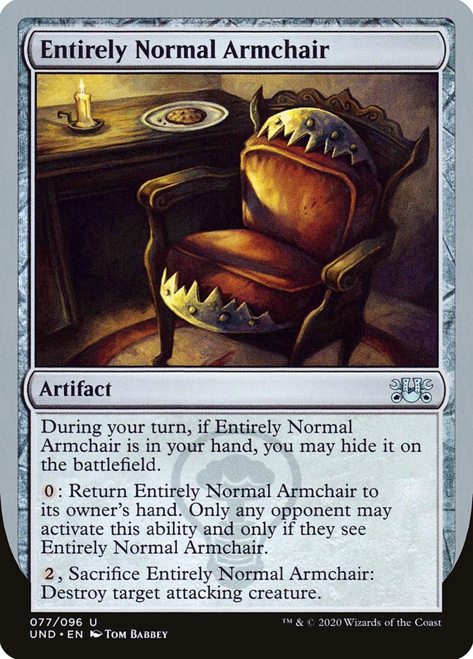Entirely Normal Armchair [Unsanctioned] | Pegasus Games WI