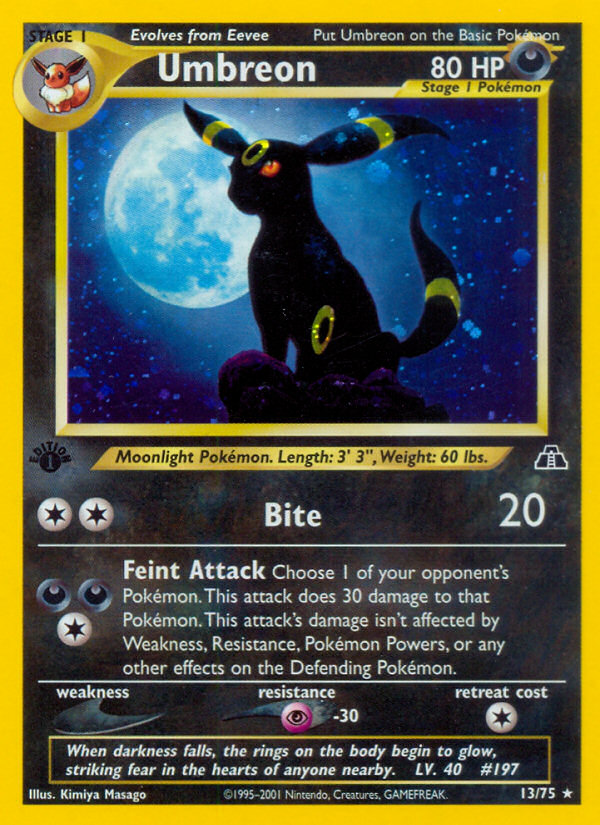 Umbreon (13/75) [Neo Discovery 1st Edition] | Pegasus Games WI