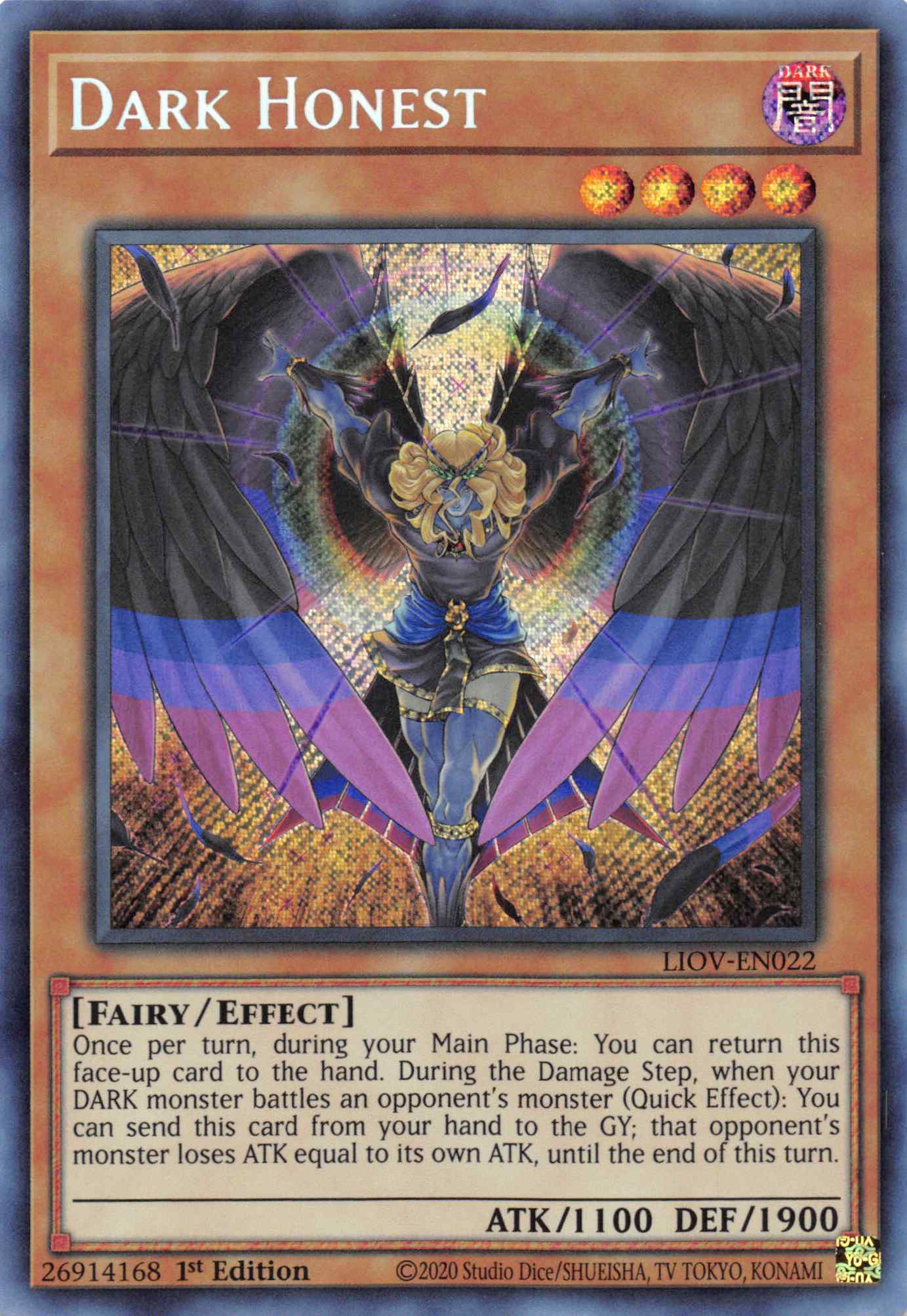 Dark Honest [LIOV-EN022] Secret Rare | Pegasus Games WI