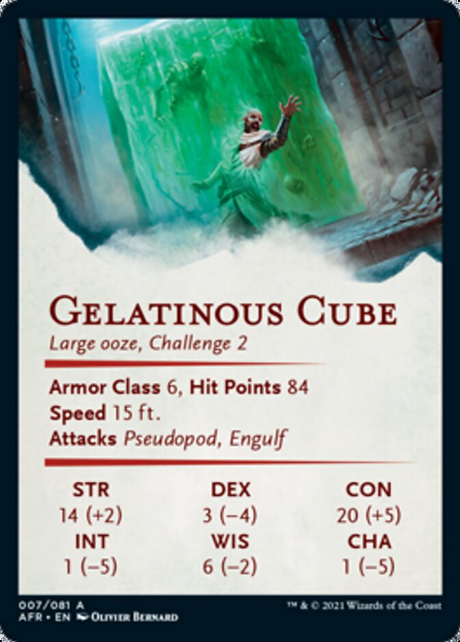 Gelatinous Cube Art Card [Dungeons & Dragons: Adventures in the Forgotten Realms Art Series] | Pegasus Games WI